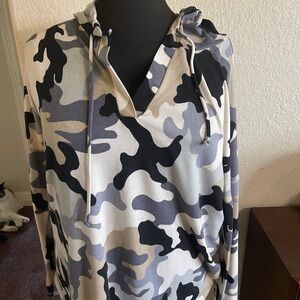 Sew In Love Camouflage Hoodie
